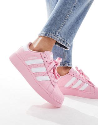 adidas superstar weiß pink 41|adidas superstar xlg pink.